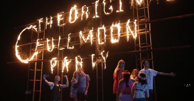 revellers enjoy themselves at the monthly Full Moon Party on Koh Phangan in Surat Thani